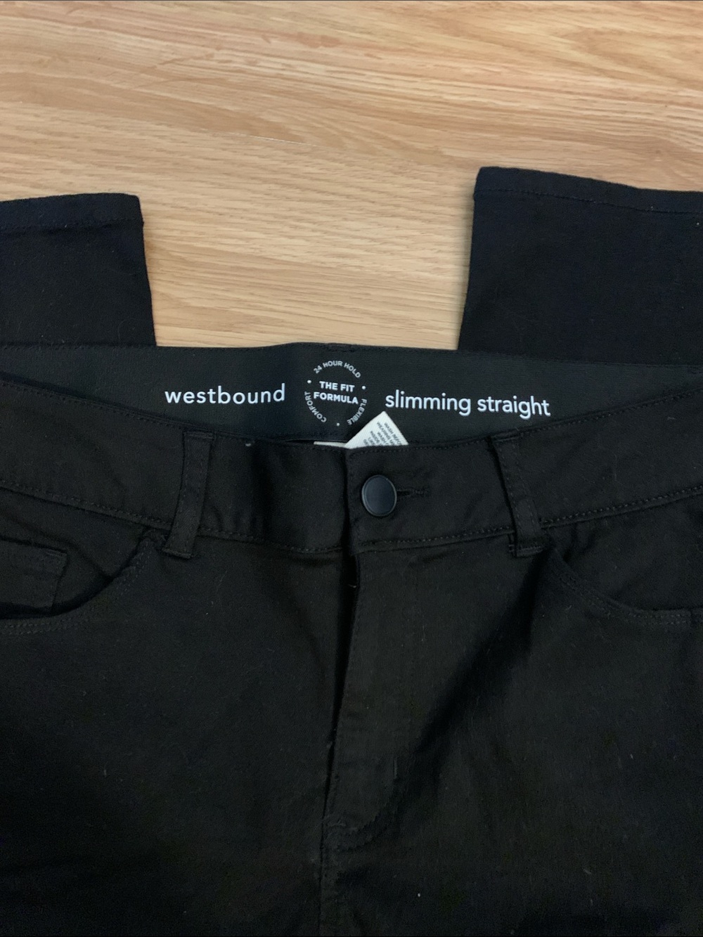 Westbound Slimming Straight Ankle Pants - Black